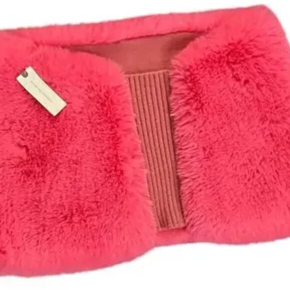 Maeve Anthropologie Electric Fuschia Pink Faux Fur - OS - Picture 7 of 7